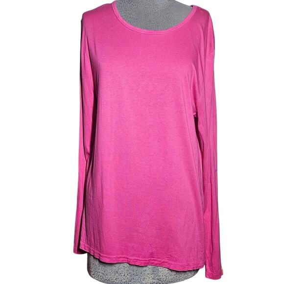 Pink Long Sleeve Tee Size Large - Picture 1 of 3